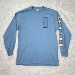 Undefeated Long Sleeve‎ Shirt Football Stadium Tee Blue Mens Size M